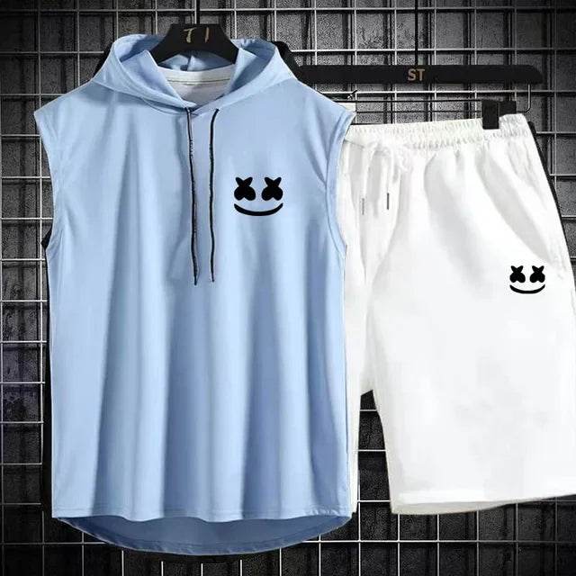 Summer Men's Two-Piece Casual Set - T-Shirt & Shorts Sports Suit - Buy Center
