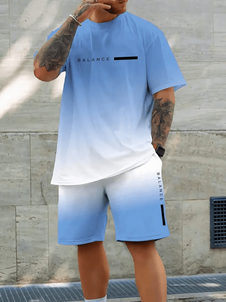 Hawaiian Style Men's T-Shirt & Beach Pants Set - Casual Summer Outfit - Buy Center