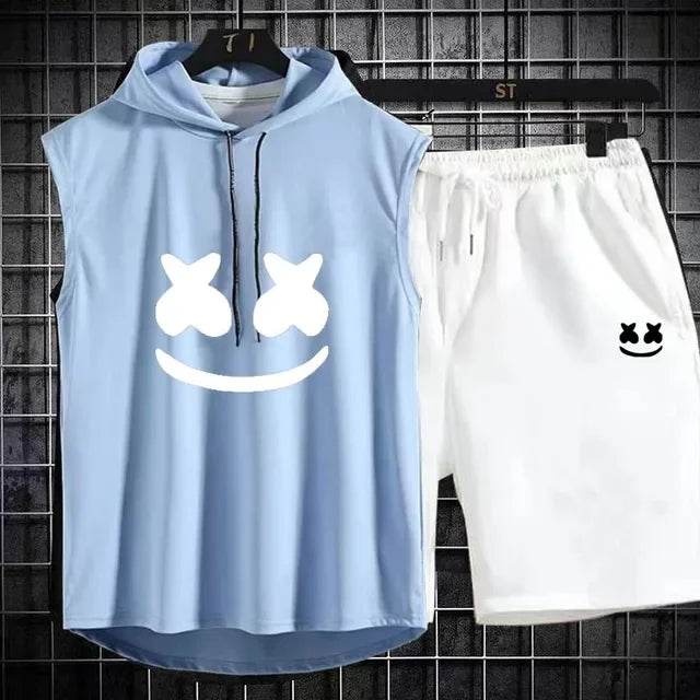 Summer Men's Two-Piece Casual Set - T-Shirt & Shorts Sports Suit - Buy Center