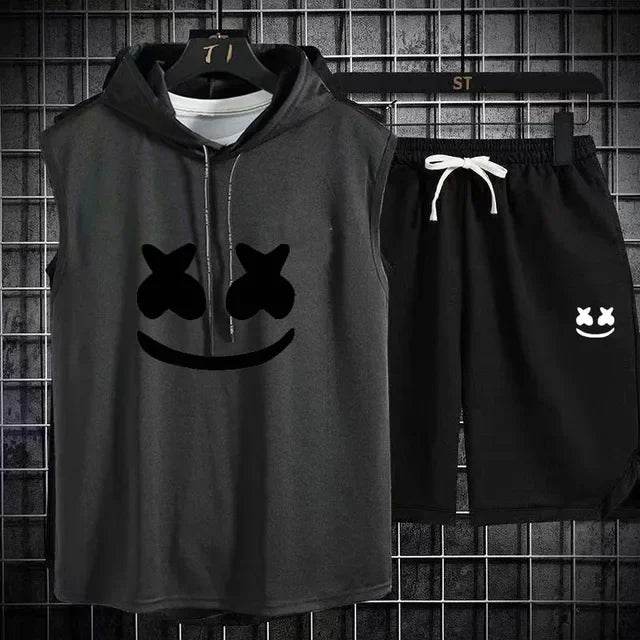 Summer Men's Two-Piece Casual Set - T-Shirt & Shorts Sports Suit - Buy Center