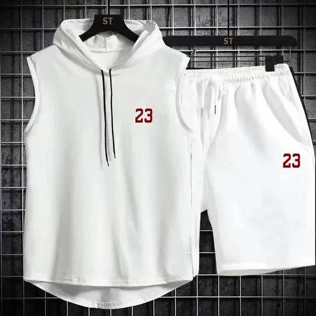 Men's Summer Casual Two Piece Set - T-Shirt & Shorts Twin Suit - Buy Center