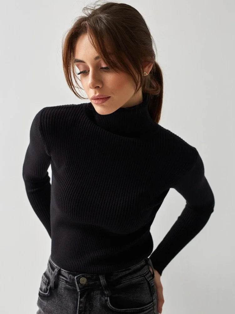 Gadinus Women's Turtleneck Sweater - Casual Autumn Pullover - Buy Center