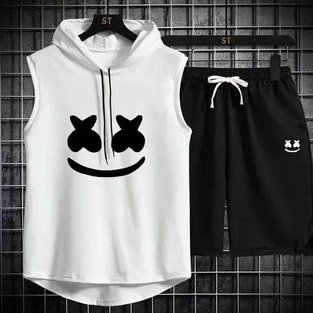 Summer Men's Two-Piece Casual Set - T-Shirt & Shorts Sports Suit - Buy Center