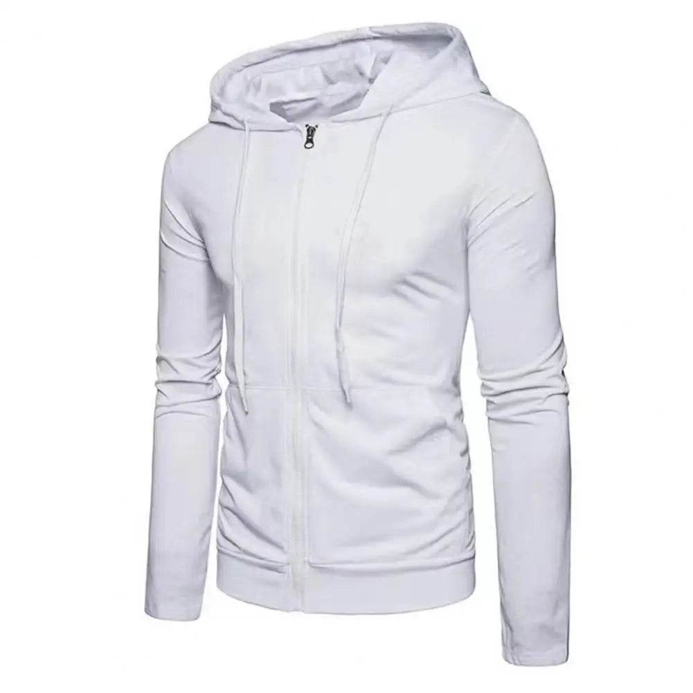Men's Autumn Zipper Hoodie - Slim Fit Long Sleeve Sweatshirt Jacket - Buy Center