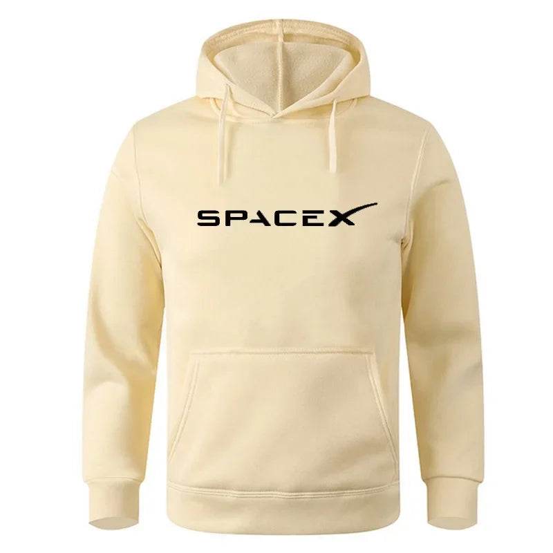 Space X Print Hoodie - Casual Cotton Sweatshirt for Men and Women - Buy Center