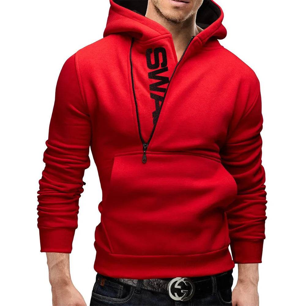 Men's Full Zip Hoodie Jacket - Casual Sportswear with Pocket - Buy Center