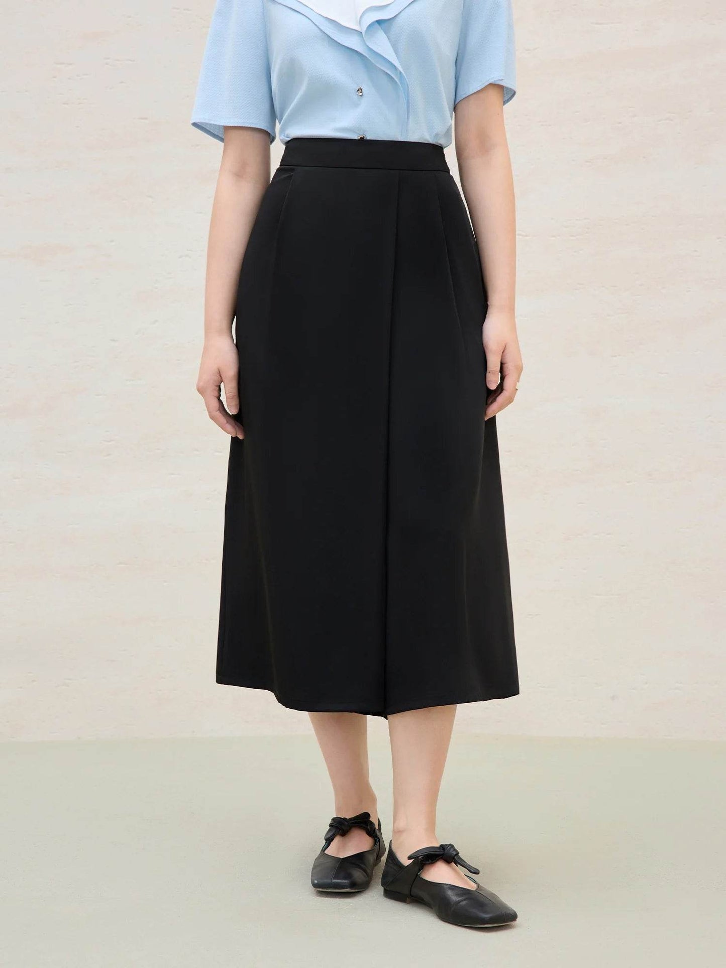 DUSHU Plus Size Women's Wide-Leg Culottes - Casual Summer Pants - Buy Center