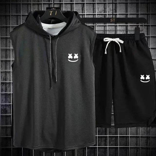 Summer Men's Two-Piece Casual Set - T-Shirt & Shorts Sports Suit - Buy Center