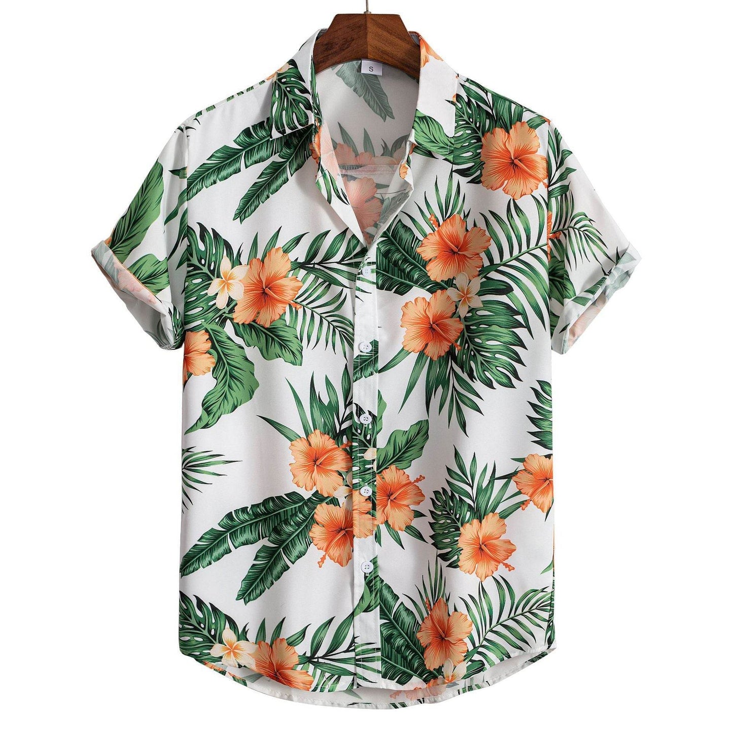Trendy Men's Hawaiian 3D Printed Shirt - Short-Sleeved Cardigan Style - Buy Center
