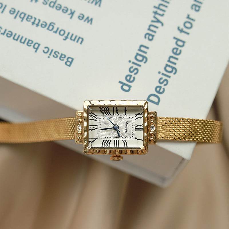 Women's Mid-Ancient Milan Watch - Elegant Rectangular, Waterproof Design - Buy Center