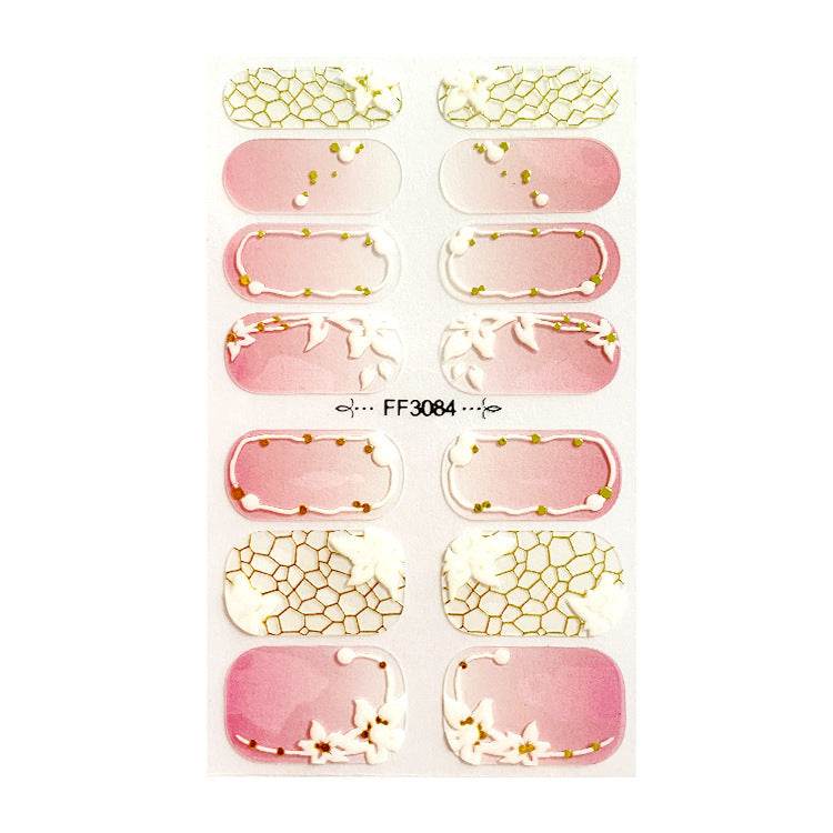 Amazon Fashion 3D Embossed Nail Stickers - Elegant Crystal Design 2025 - Buy Center