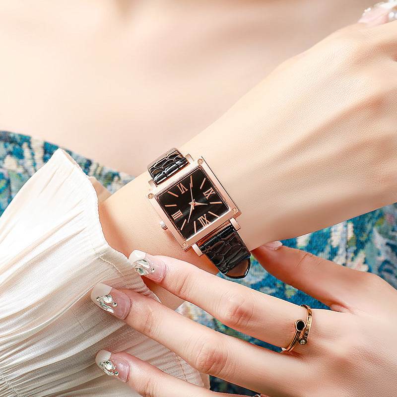 Affordable Luxury Square Watch - Bamboo Pattern for Women's Fashion - Buy Center
