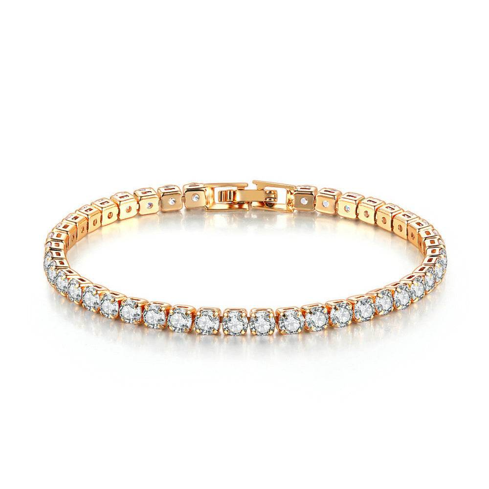 Round Full Diamond Tennis Chain - Premium Hip Hop Ear Accessories 2025 - Buy Center