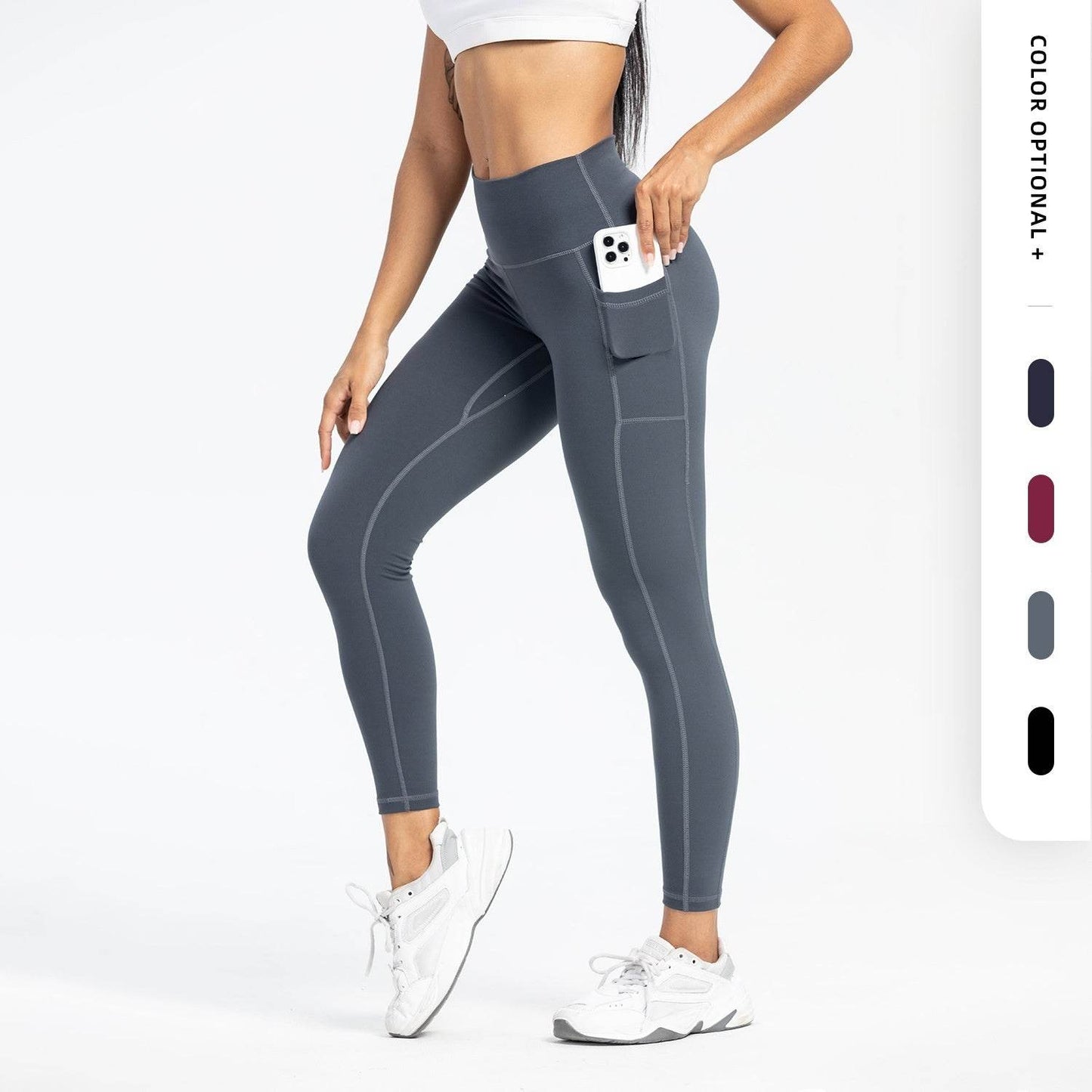 Women's High Waist Yoga Pants - Slim Fit, Pockets for Workouts 2025 - Buy Center