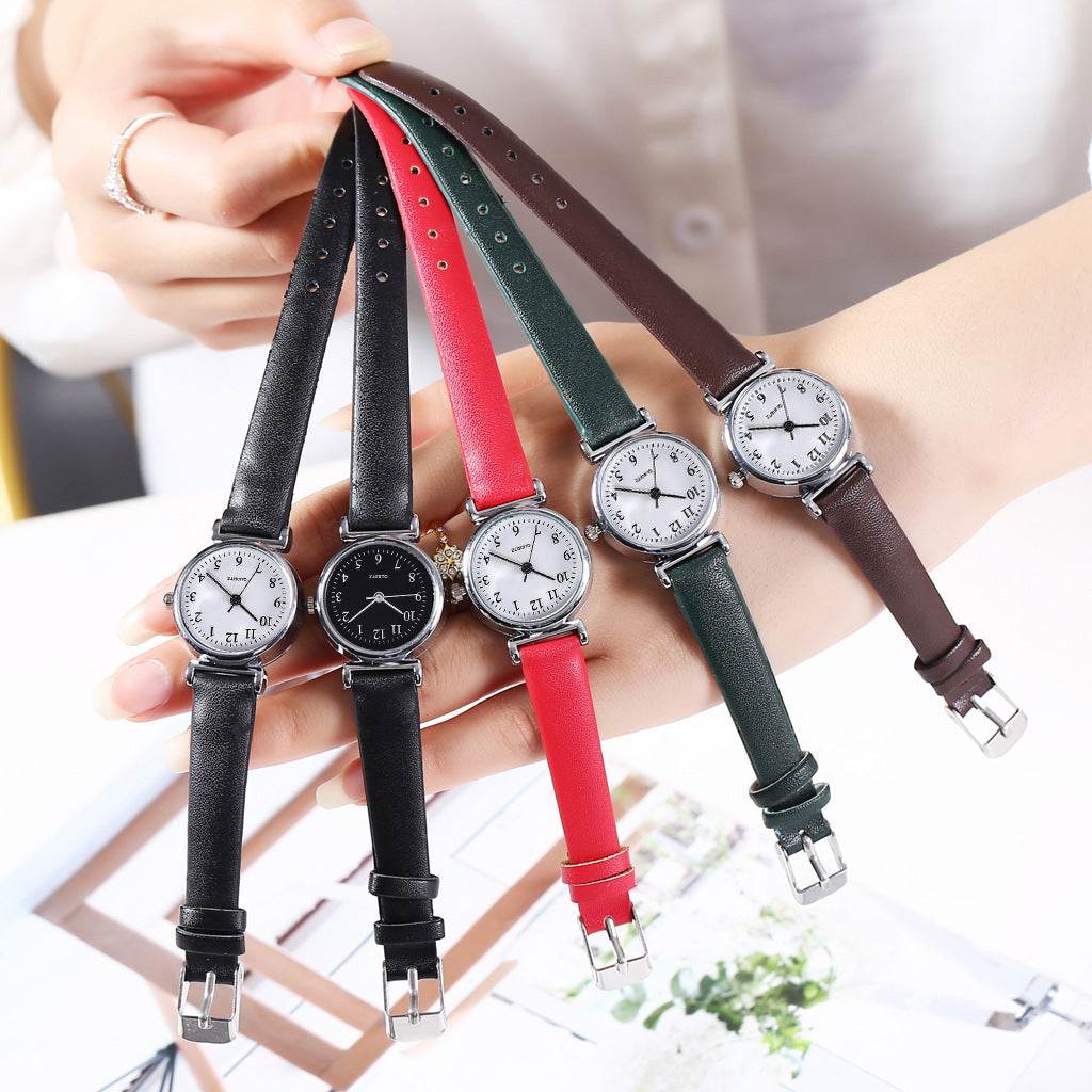 Simple Student Quartz Watch for Women - Stylish Colors & Thin Strap - Buy Center