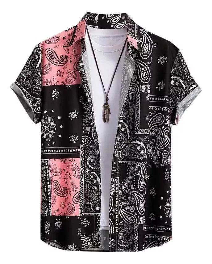 Men's Creative Hawaiian Shirt - 3D Striped Design for Stylish Comfort - Buy Center