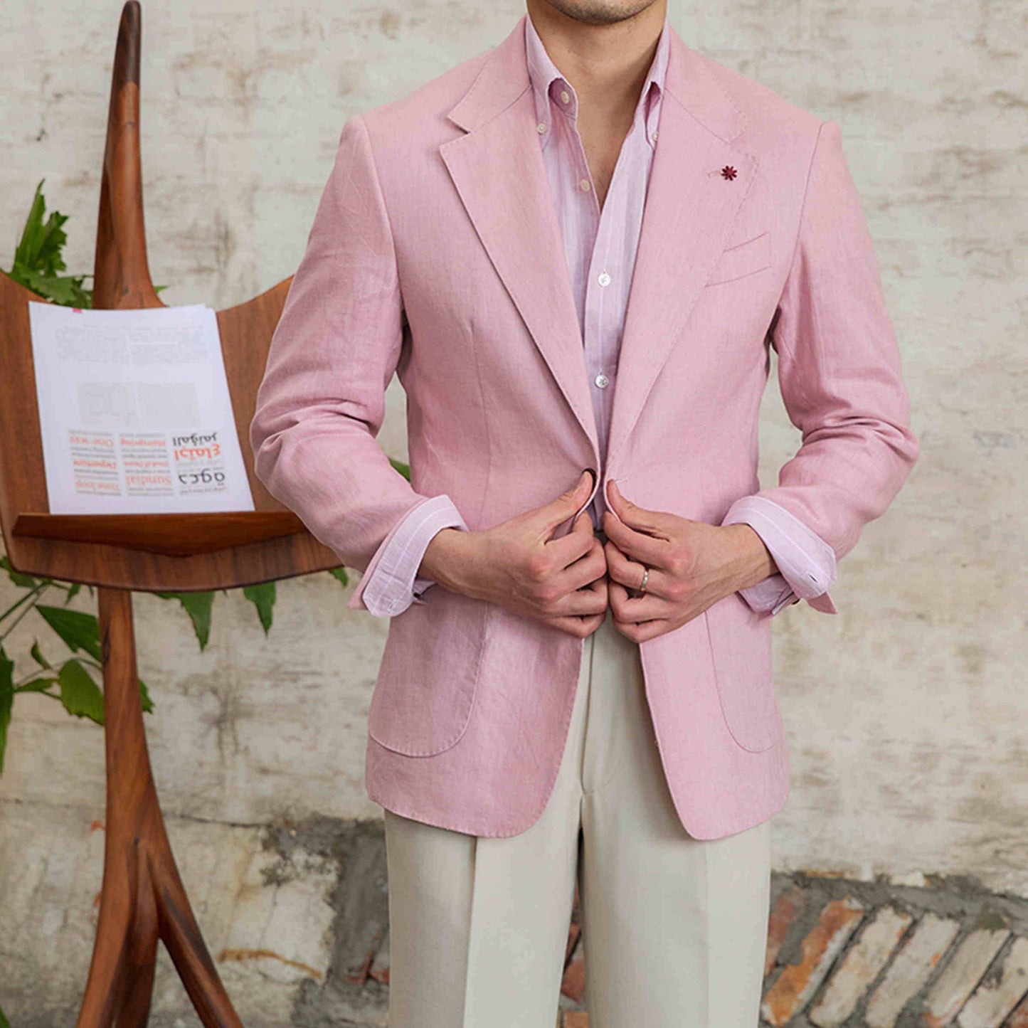Lightweight Casual Linen Suit Jacket for Men - Summer Fashion Essential - Buy Center