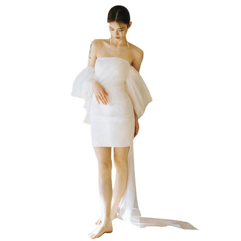 Small Light Fairy Wedding Dress - Backless & Sleeveless Elegance 2025 - Buy Center