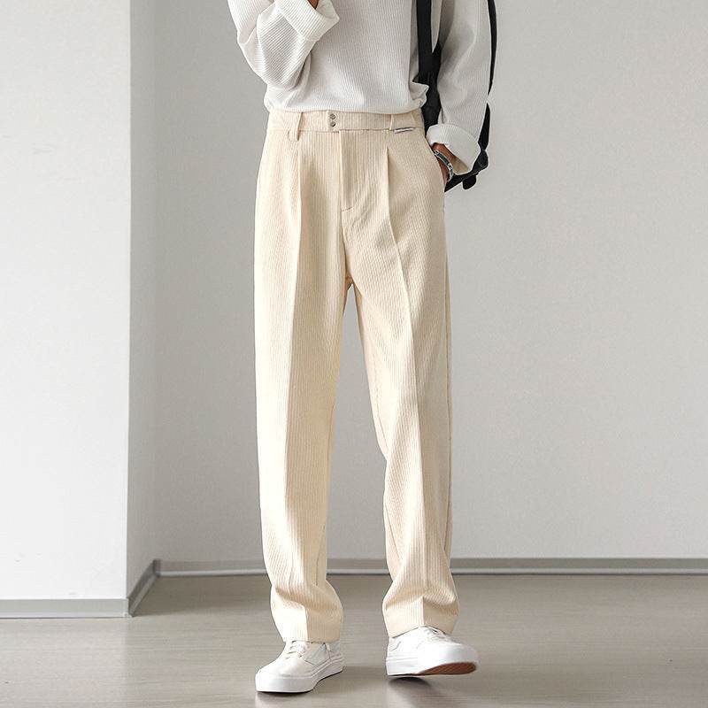 Winter Casual Loose Straight Corduroy Pants - Stylish & Comfy 2025 - Buy Center