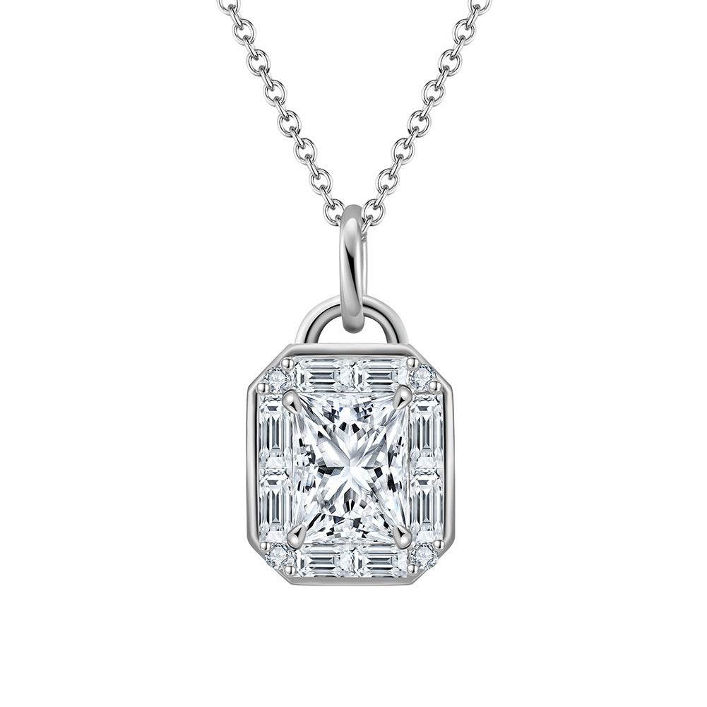 925 Sterling Silver Necklace - Elegant Geometric Design for Modern Style - Buy Center