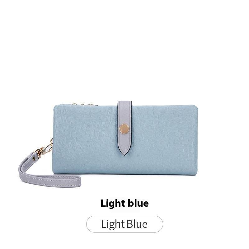 Women's Multi-functional Contrast Color Clutch Wallet - Premium & Waterproof - Buy Center
