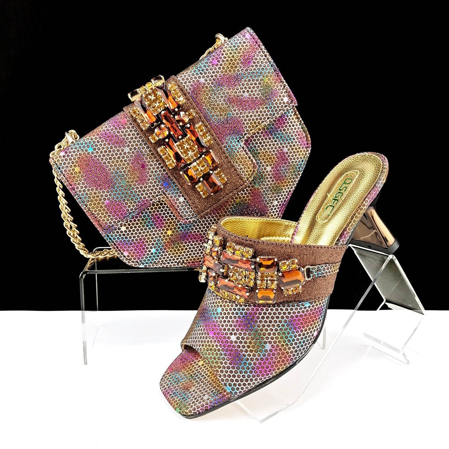 Women's Camouflage High Heel Slippers & Bag Set - Stylish & Casual 2025 - Buy Center