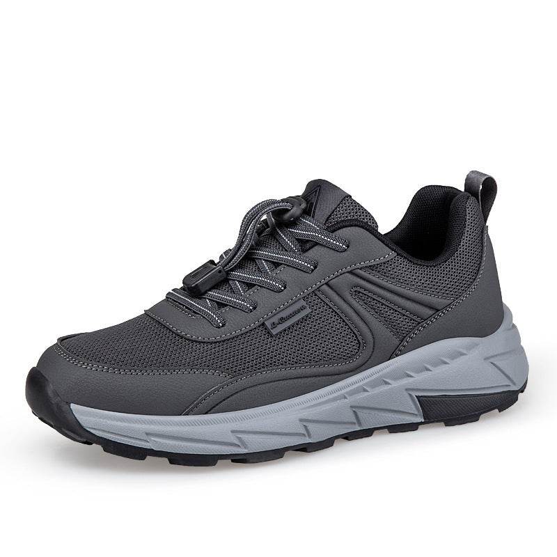 Stylish Leather Waterproof Walking Shoes - Non-Slip & Breathable Comfort - Buy Center