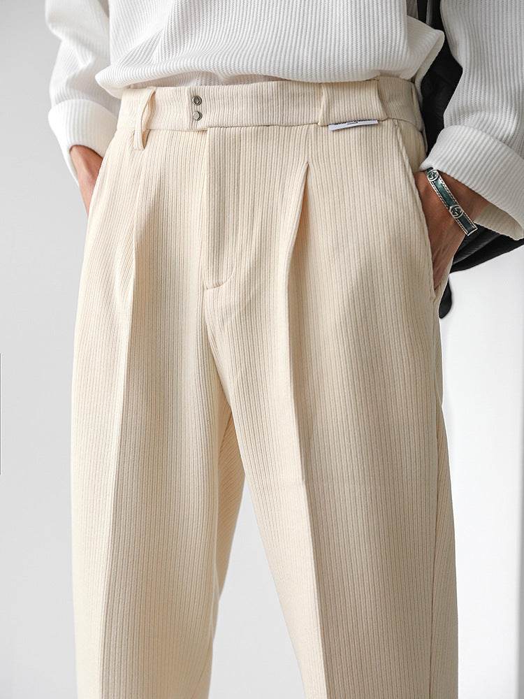 Winter Casual Loose Straight Corduroy Pants - Stylish & Comfy 2025 - Buy Center