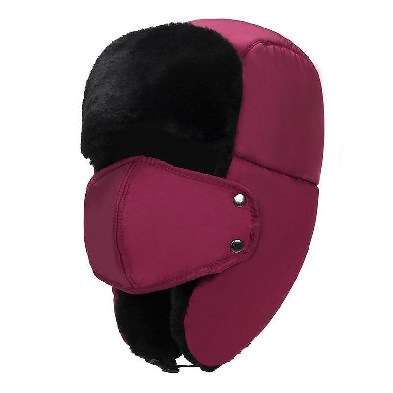 Cold-Proof Plus Velvet Lei Feng Hat - Stylish Bomber Hat for Winter Warmth - Buy Center