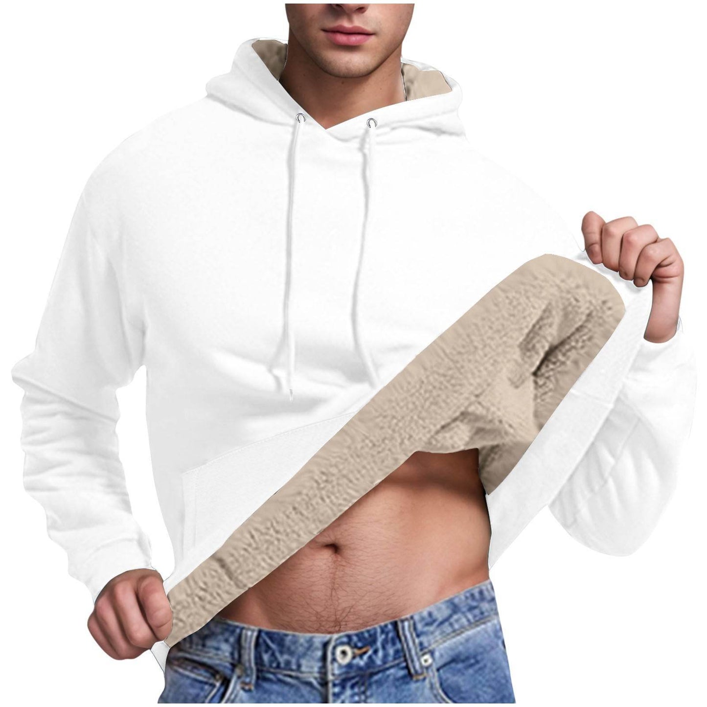 Men's Cashmere Hoodie - Slim Fit Cold Protection for Autumn Style - Buy Center