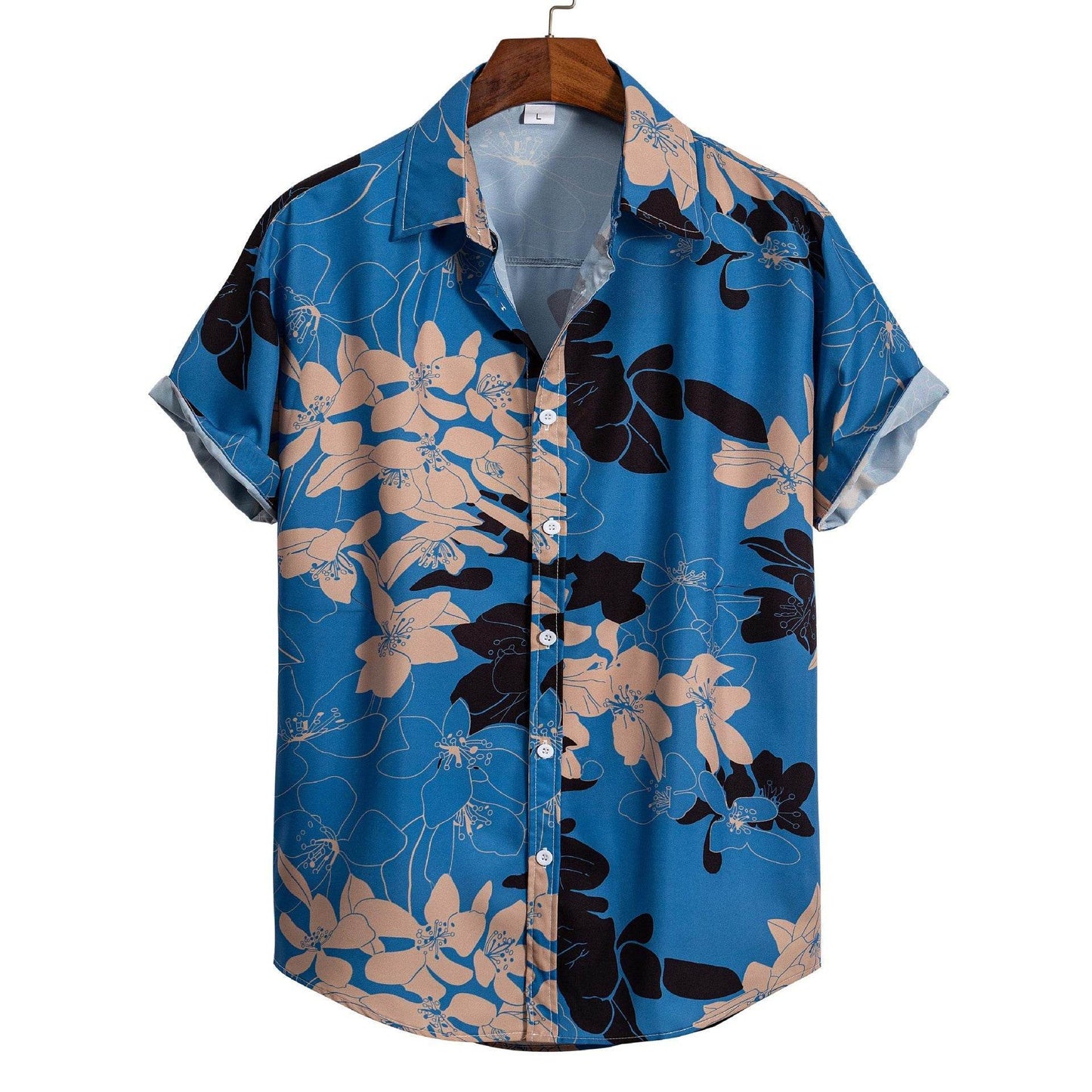 Trendy Men's Hawaiian 3D Printed Shirt - Short-Sleeved Cardigan Style - Buy Center