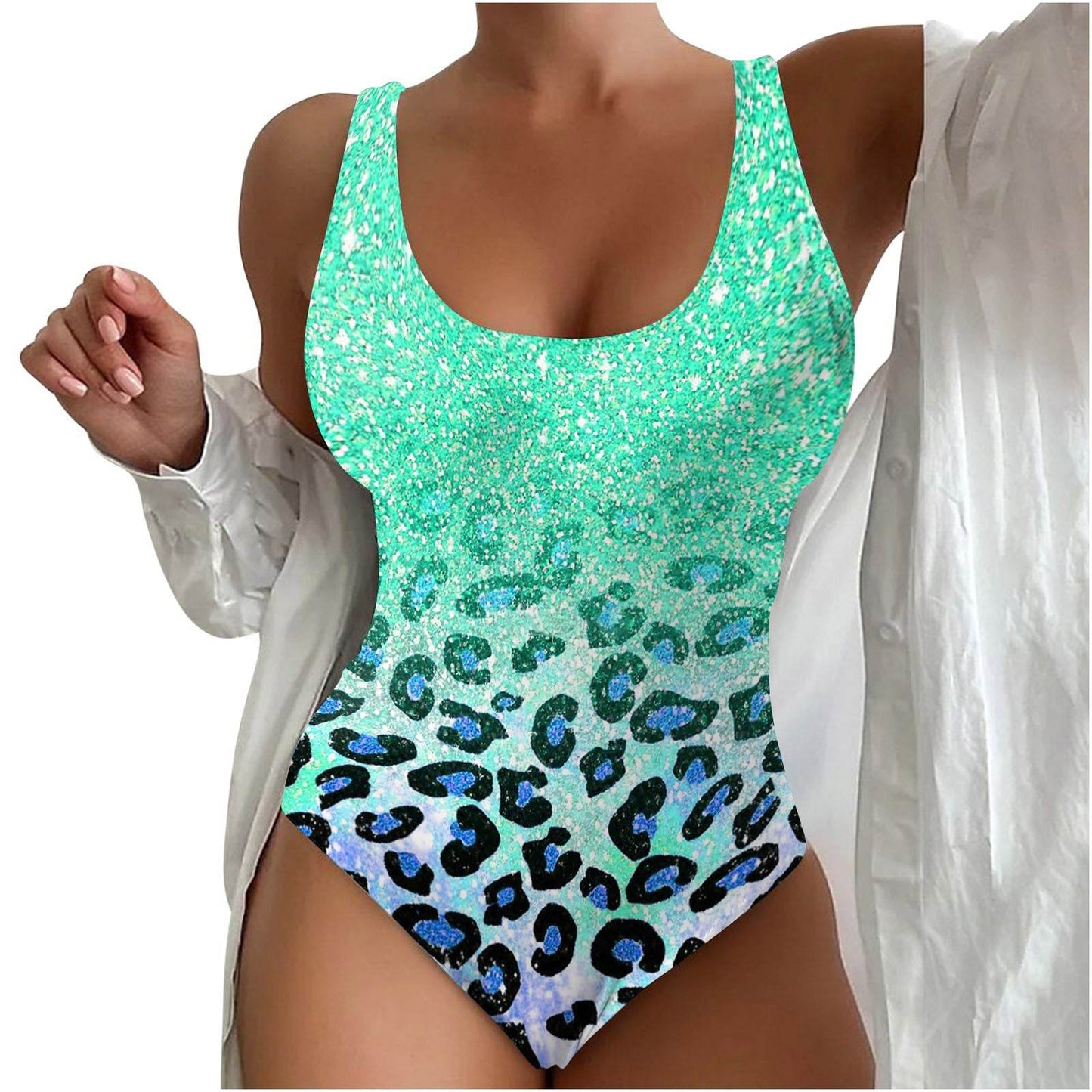 Women’s Seaside Beach Swimsuit - 3D Contrast Stylish One-Piece S-4XL - Buy Center
