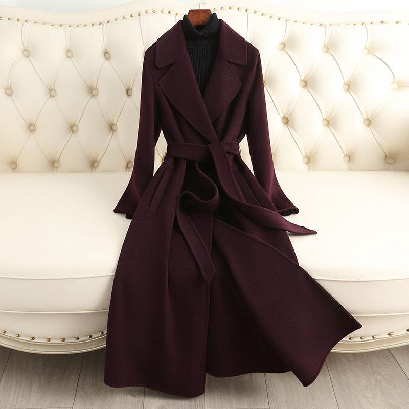 Korean Style Woolen Coat for Women - Warm, Stylish Fall/Winter Fashion - Buy Center