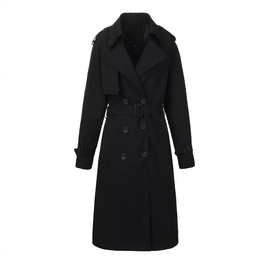 Women’s Waterproof Windbreaker Trench - Double-Breasted Style & Trendy Look - Buy Center