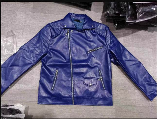 Men's PU Punk Leather Jacket - Stylish Stand Collar for Modern Fashion - Buy Center