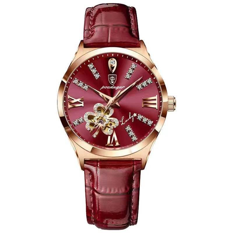 Waterproof Ladies Calendar Watch - Korean Rose Gold, Stylish 2025 - Buy Center