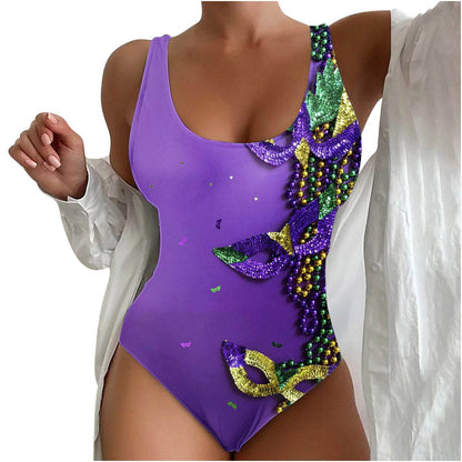 Women’s Seaside Beach Swimsuit - 3D Contrast Stylish One-Piece S-4XL - Buy Center