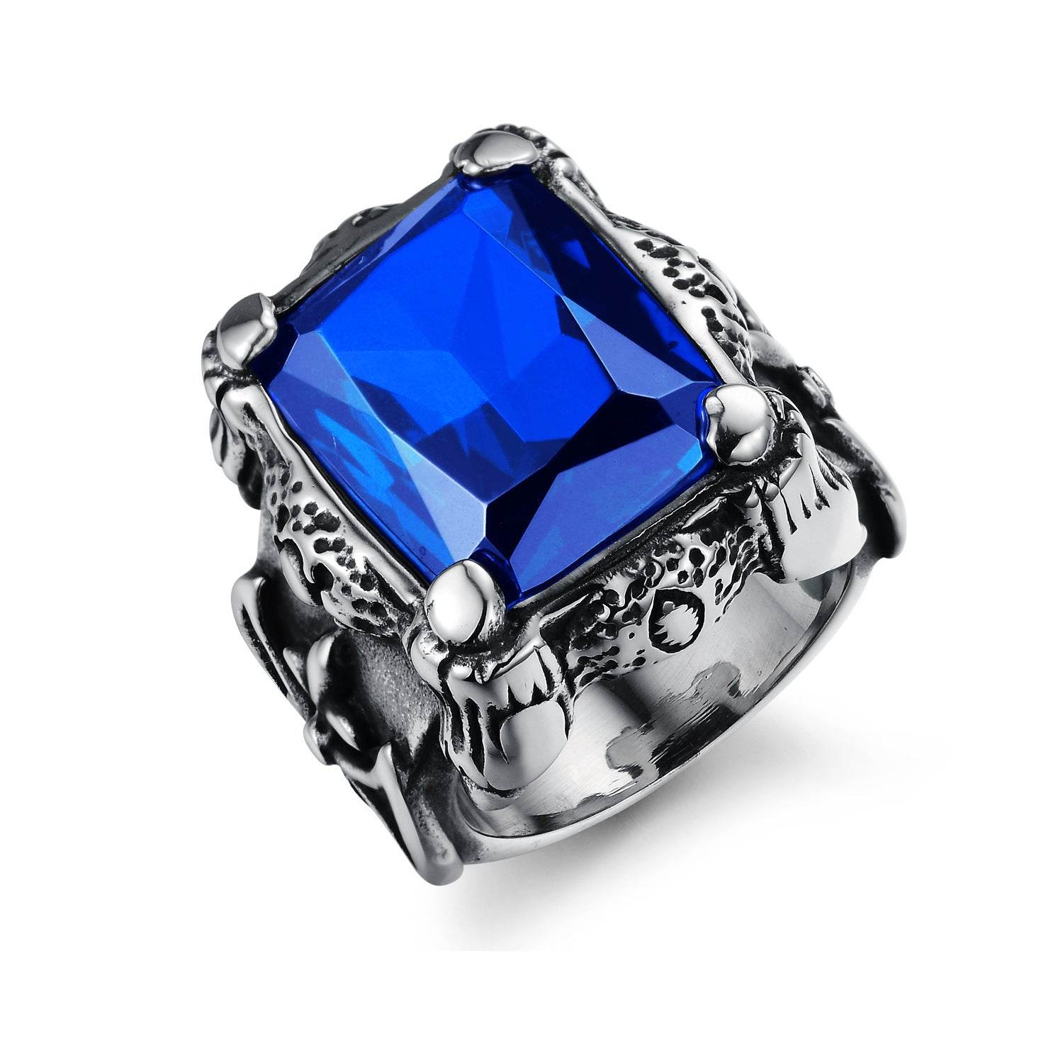 Stylish Titanium Steel Men's Zircon Ring - Trendy Geometric Design 2025 - Buy Center