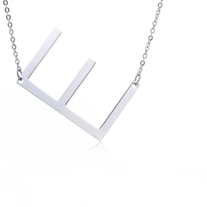Fabulous Rose Gold Initial Letter Pendant Necklace - Premium K-Gold Design - Buy Center