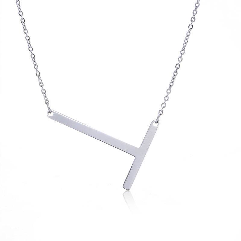 Fabulous Rose Gold Initial Letter Pendant Necklace - Premium K-Gold Design - Buy Center