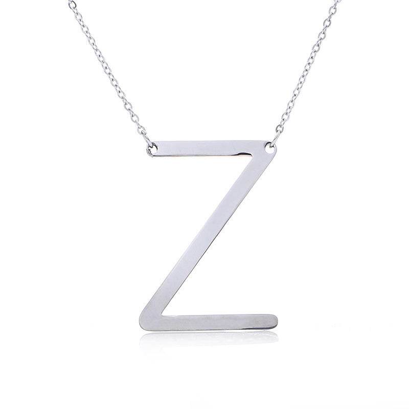 Fabulous Rose Gold Initial Letter Pendant Necklace - Premium K-Gold Design - Buy Center