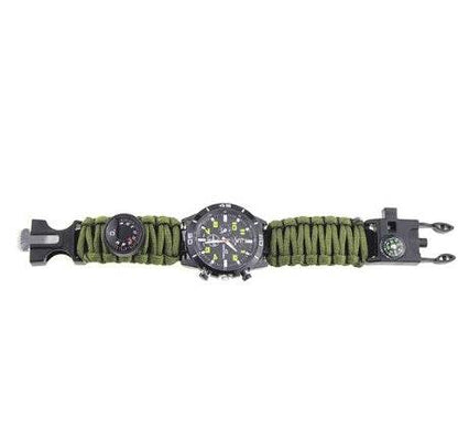 6-in-1 Adjustable Paracord Bracelet - Essential Survival Tools & Compass - Buy Center