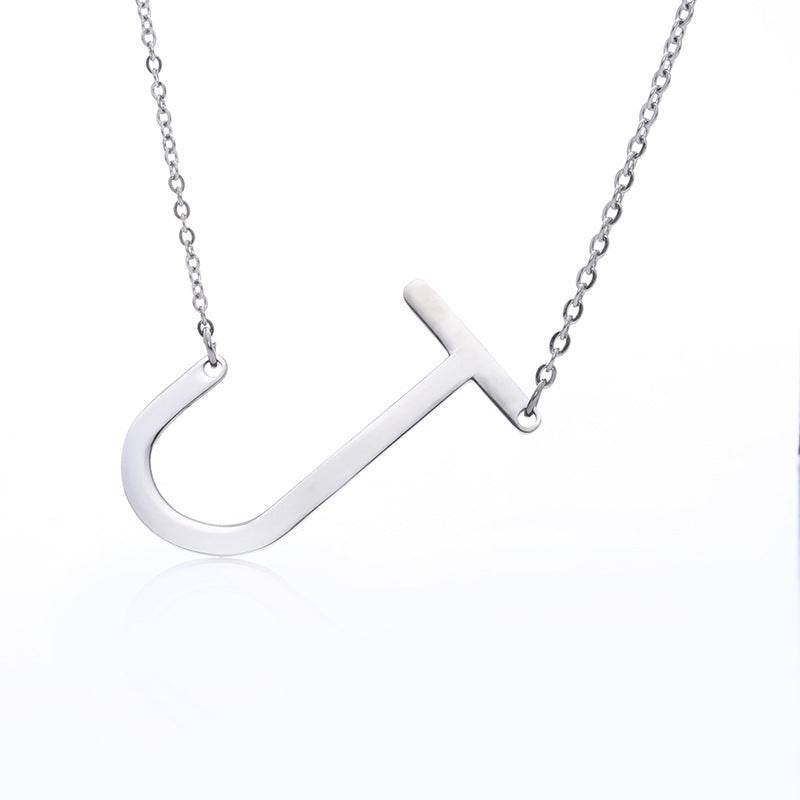 Fabulous Rose Gold Initial Letter Pendant Necklace - Premium K-Gold Design - Buy Center