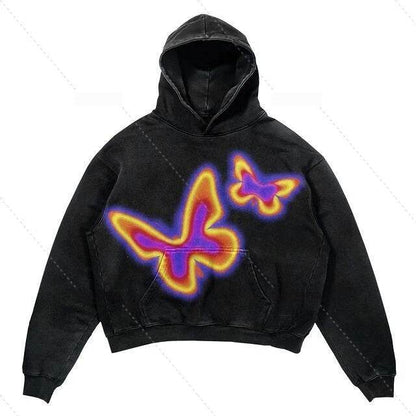 Hip Hop Retro Harajuku Hoodie for Men - Trendy Pullover Sports Sweater - Buy Center