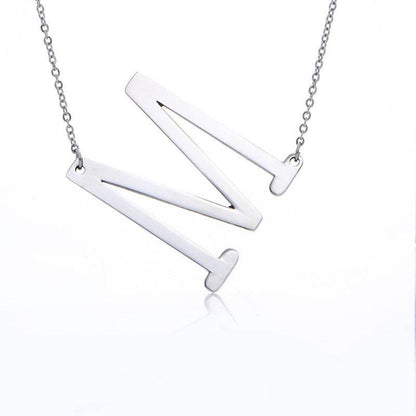 Fabulous Rose Gold Initial Letter Pendant Necklace - Premium K-Gold Design - Buy Center