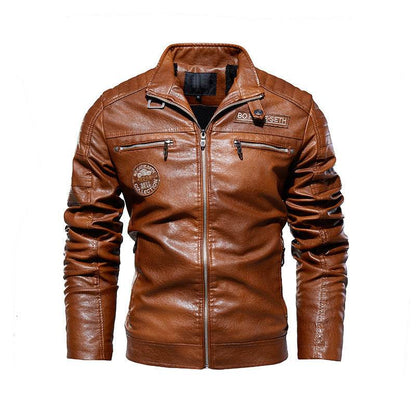 Modern Hardman Plush Leather Motorcycle Jacket - Trendy & Stylish 2025 - Buy Center