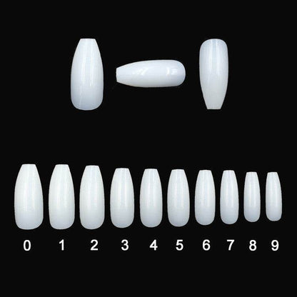 500 Natural Transparent Fake Nails - Durable ABS for Nail Art 2025 - Buy Center