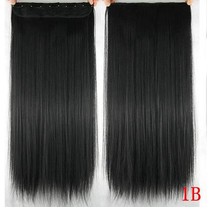 One-Piece Clip-In Hair Wig - 60cm Natural Look, Easy Clip Application - Buy Center