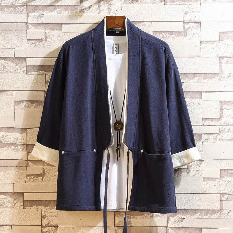 Yuyue Loose Robe Jacket - Premium Hemp Cardigan for Summer Relaxation - Buy Center