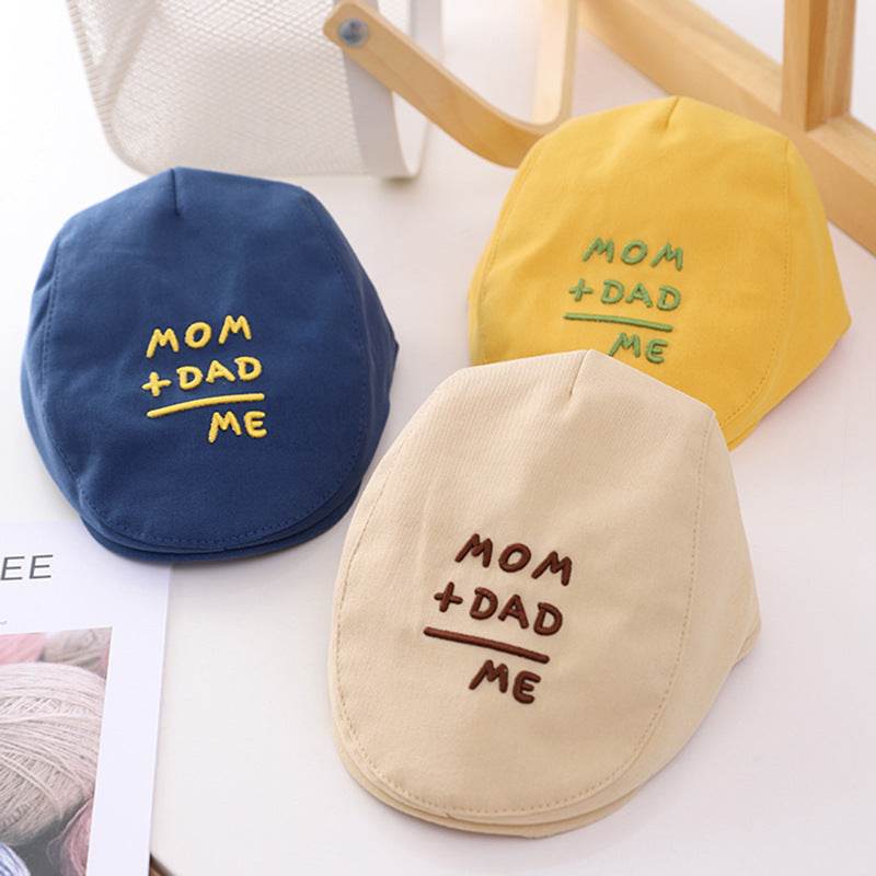 Stylish Kids Baby Sunshade Hat - Embroidered Cotton Beret for UV Protection - Buy Center